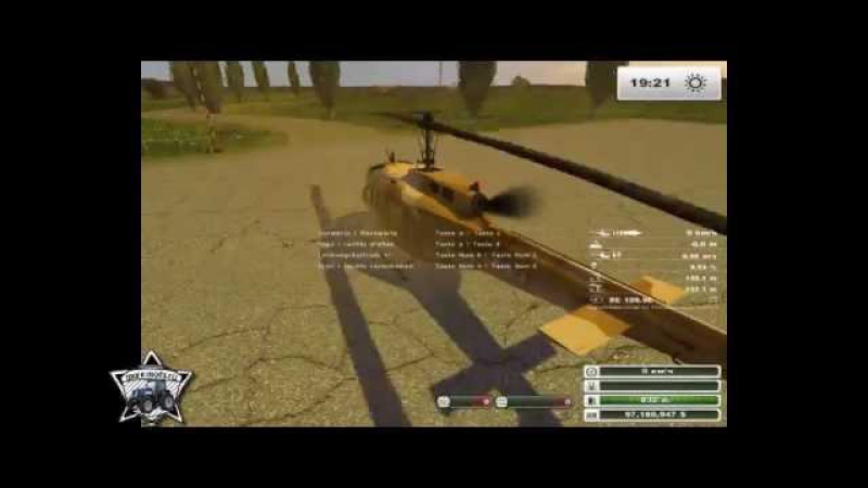 Вертолет "bell uh1d agrar v2 0" для farming simulator 2013