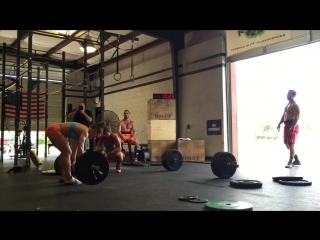 Ben smith / stacie tovar crossfit clean and jerk wod team series 2015