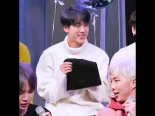 Look at his smile after he saw that the beanie has his name on