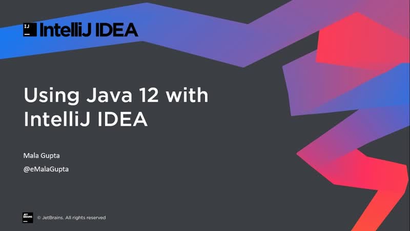 Java 12 and intellij idea