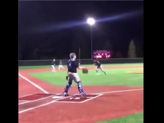 He sled and then somehow hopped over him