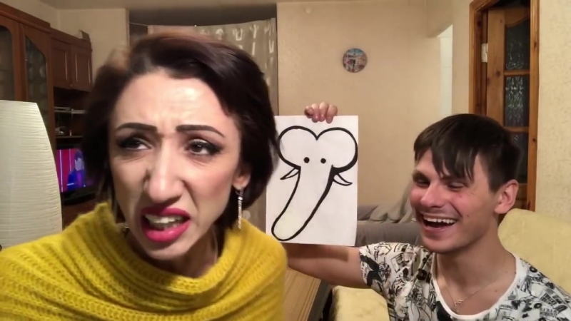 Мама и сын «рисунок»