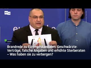 Brandrede zu eu impfskandalen geschwärzte verträge, falsche angaben und erhöhte sterberaten – was haben sie zu verbergen?