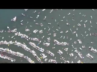 Chopper 7 is up over jobbie nooner on gull island in lake st clair