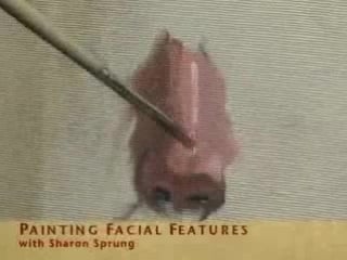 Sharon sprung painting facial features