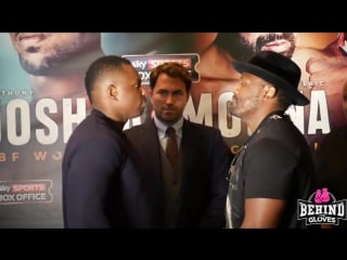 Dillian whyte dereck chisora face off