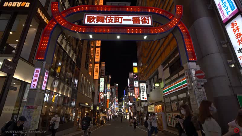 Night walk in tokyo red light district shinjuku kabukicho(歌舞伎町散歩) japan walking tour (1440p)