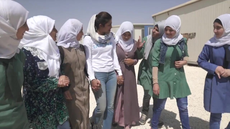 Priyanka chopra visiting syrian refugees