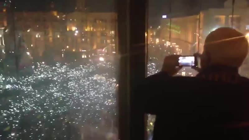 Горила стаи джон маккейн любуется стадом обезьян и снимет их на мобильный телефон