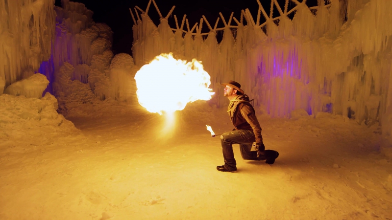 Красивое фаершоу