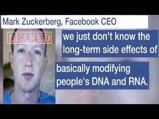 Leaked tape zuckerberg told facebook employees ‘vaccines modify dna and rna’