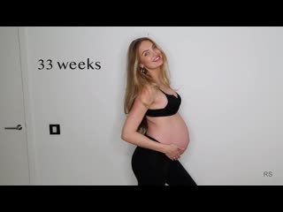 Pregnancy transformation (weekly progress) romee strijd