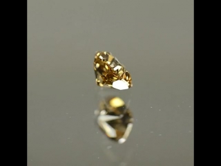 Rare 0 38 ct cushion 100% untreated natural vvs sparkling fancy brown diamond