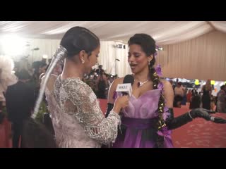 Lilly singh on representing toronto at the met gala met gala 2019 with liza koshy vogue