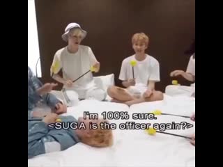 Joonie booping and sending a flying smooch to jimin’s nose with that lil plastic hand