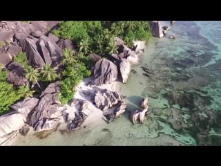 Seychelles islands drone views mahé la digue praslin cut 007