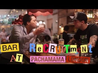 Simone caporale making his own version of pisco sour at pachamama bar + kitchen with bek narzi