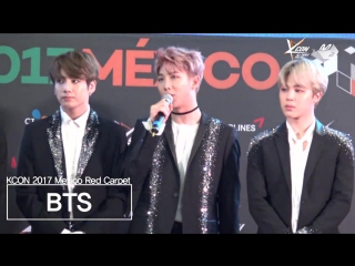 170317 kcon 2017 in mexico bts red carpet