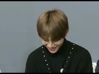 Baby got shy when members praised him as the talented actor he is 🥺 he’s so humble