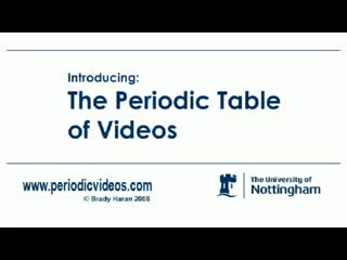 Periodic table of videos intro