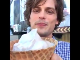 Matthew gray gubler and ice cream
