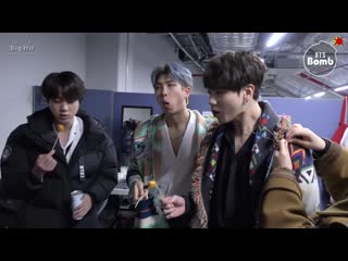 [bangtan bomb] snack time! @ 181225 sbs gayo daejun