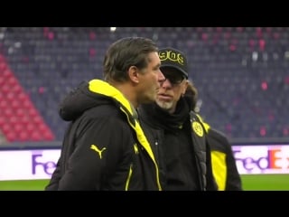 Bvb abschlusstraining vor dem spiel beim fc salzburg