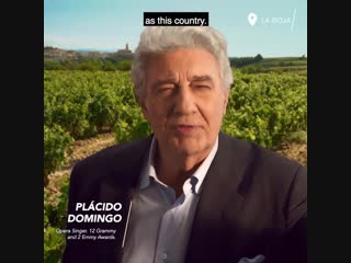 Spain in 10 sec with placido domingo wine