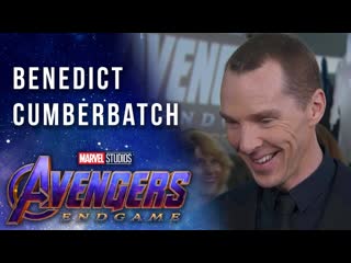 Benedict cumberbatch on working with the russo brothers live on the avengers endgame red carpet [rus sub]