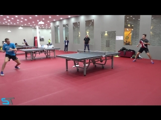 T2apac timo boll aleksandr shibaev backstage training pre team championships finals