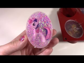 Diy shopkins glitter soap! make your own sparkly soap with petkins lps my little pony! fun