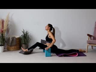 Полноценная тренироа на продольный шпагат