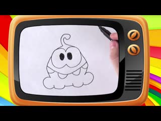 Как нарисовать ам няма / how to draw om nom оживающие рисунки спецвыпуск! наше всё!