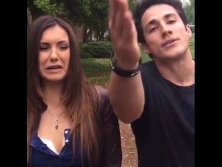 #ninadobrev that's a wrap on elena and tyler we were just porn when we started the show, and we still are, 18 years later #tvd