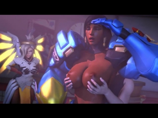 Overwatch hentai pharah&mercy