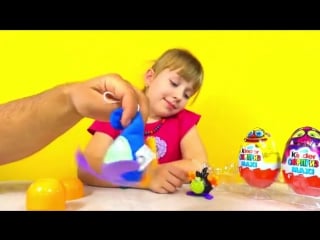 Surprise eggs unwrapping porn surprise maxi monsters киндер макси яйца сюрприз игрушки распакоа