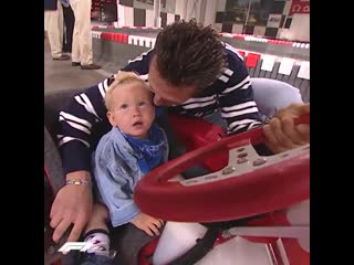 Baby @schumachermick first got behind the wheel with his father michael at just one year old 🥺 #f1 #roadtof1