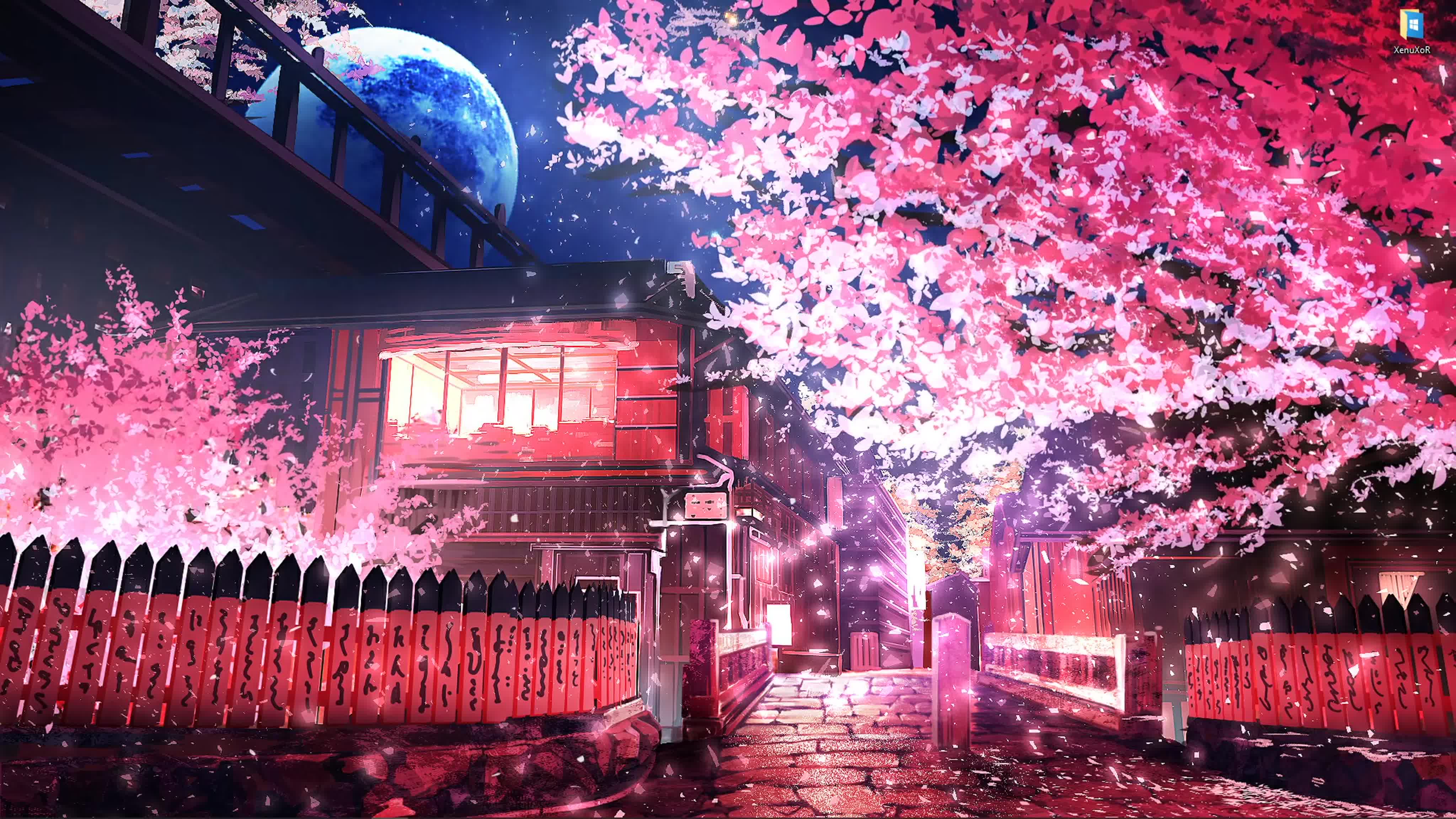 Сакура на яркой улочке японии живые обои для wallpaper engine - BEST XXX  TUBE