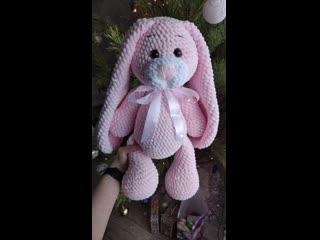 Зайка плюшевый