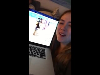 «hiiiiiiiiii!!!!!!! this was taken while i was live tweeting!! featuring @mckaleym being fab beautiful!