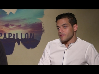 Papillon interviews (charlie hunnam, rami malek) amc theatres (2018)