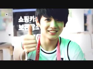 Look at jks smile when he realized snowpeachs camera is following him idk if shes the firs