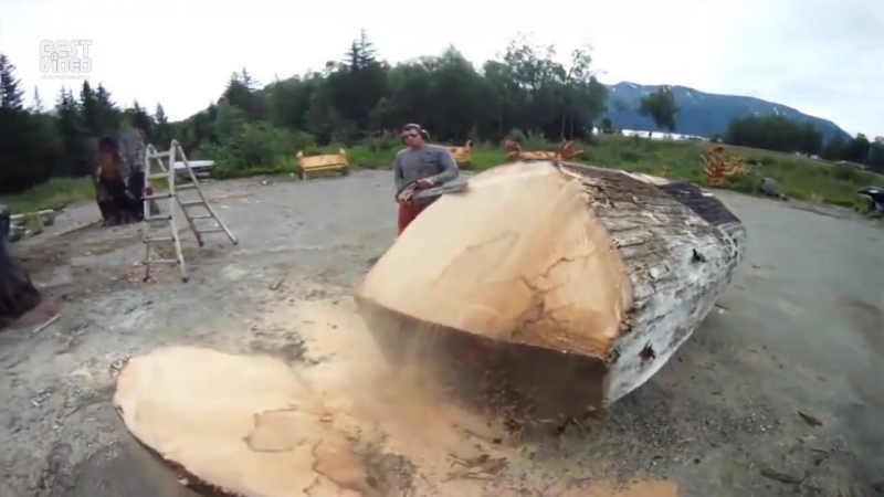 На что способен человек с бензопилой