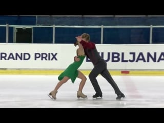 Polina ivanenko / daniil karpov (rus) | ice dance rhythm dance | ljubljana 2018