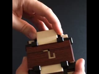 Solving the maze burr puzzle box the maze and peg on each side creates a sequence of moves to open the box once unlocked, the