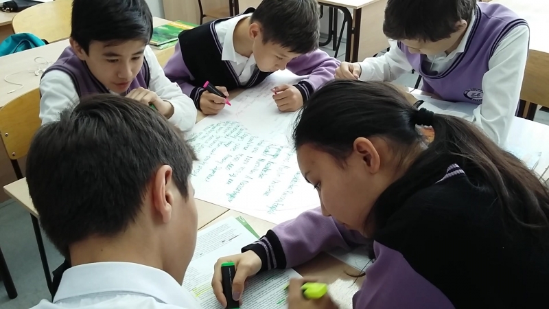 Топтық жұмыс венн диаграммасы "the usa &amp;kazakhstan"