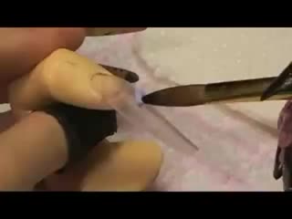 Акриловая лепка 'зимний цветок' avi