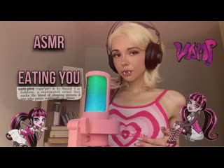 Asmr nas eating you// vampire takes a bite ( porn mouth sounds )