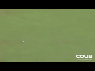 Jon rahm skips to a hole in one on no 16