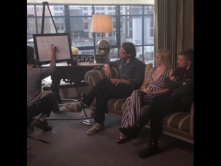 Emma, dave franco, henry joost and ariel schulman play pictionary while doing press for nerve in nyc